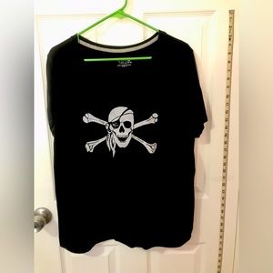 🏴‍☠️ Gasparilla pirate / Jolly Roger / skull / Tampa scoop neck t-shirt 🏴‍☠️
